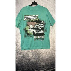 boohoo man‎ t shirt Oversized XS Tshirt Men’s Racings Green With Race Logo REaD